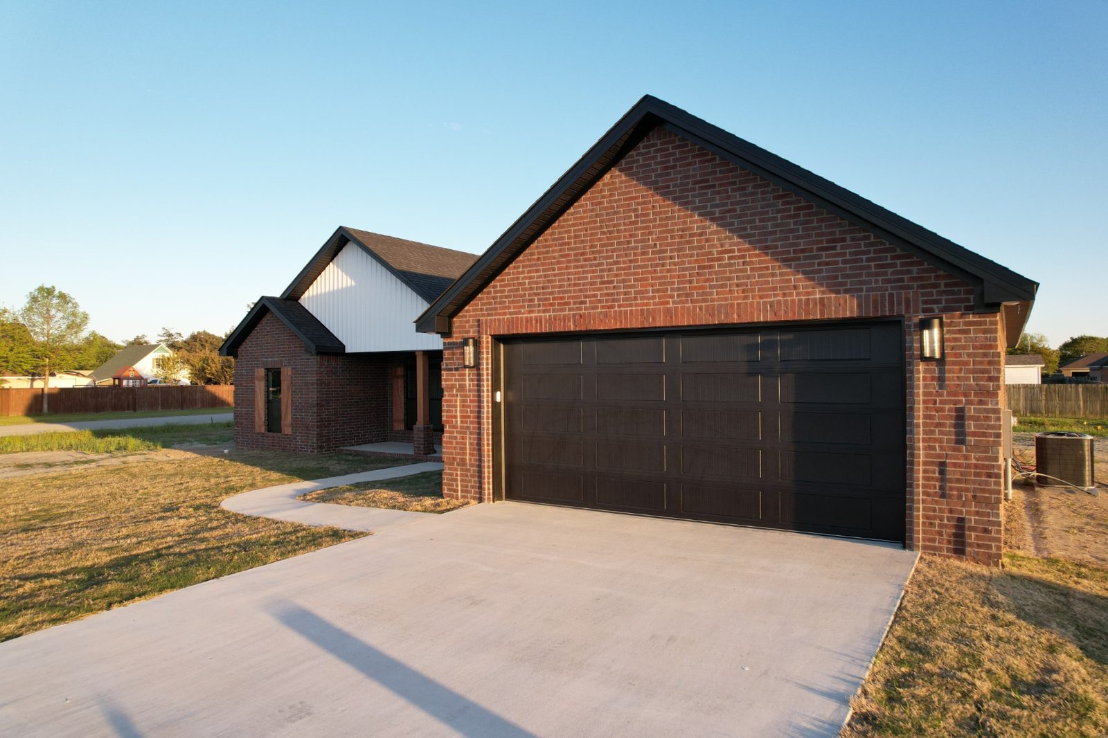 Stella Lane completed red brick home